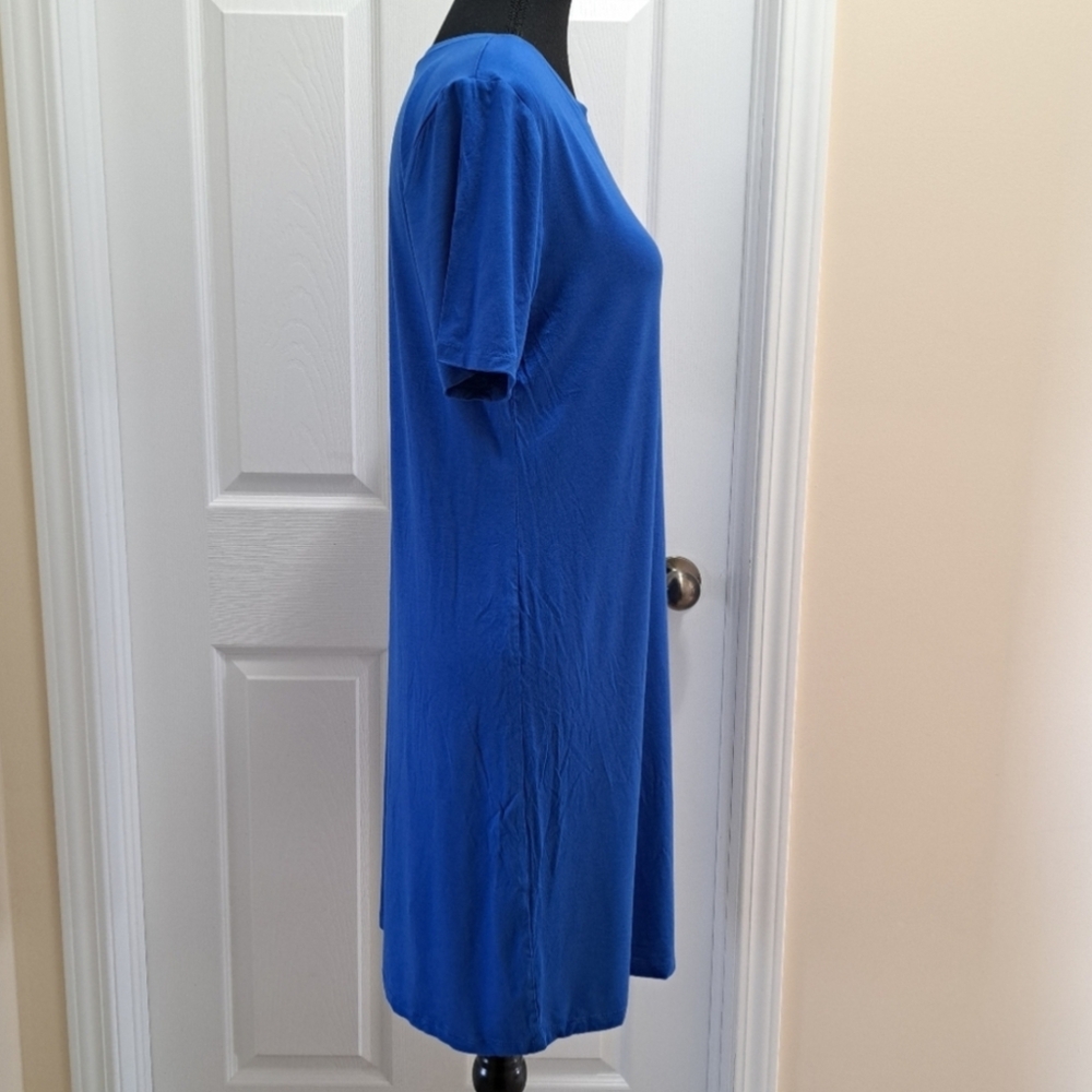 BCBGeneration TShirt Dresses 1 Solid Blue & 1 Grey/White Striped Women's medium - Picture 9 of 16